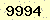 請輸入此驗證碼 : 9994