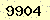 請輸入此驗證碼 : 9904