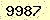 請輸入此驗證碼 : 9987