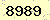 請輸入此驗證碼 : 8989