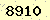 請輸入此驗證碼 : 8910