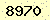 請輸入此驗證碼 : 8970