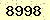 請輸入此驗證碼 : 8998