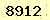 請輸入此驗證碼 : 8912