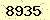 請輸入此驗證碼 : 8935
