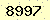 請輸入此驗證碼 : 8997