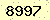請輸入此驗證碼 : 8997