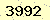 請輸入此驗證碼 : 3992