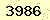 請輸入此驗證碼 : 3986