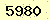 請輸入此驗證碼 : 5980