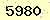 請輸入此驗證碼 : 5980