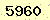 請輸入此驗證碼 : 5960