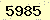 請輸入此驗證碼 : 5985