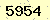 請輸入此驗證碼 : 5954
