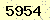 請輸入此驗證碼 : 5954