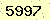 請輸入此驗證碼 : 5997