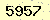 請輸入此驗證碼 : 5957