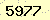請輸入此驗證碼 : 5977