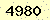 請輸入此驗證碼 : 4980