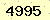 請輸入此驗證碼 : 4995