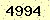 請輸入此驗證碼 : 4994