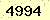 請輸入此驗證碼 : 4994