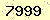 請輸入此驗證碼 : 7999