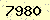 請輸入此驗證碼 : 7980