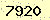 請輸入此驗證碼 : 7920