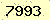 請輸入此驗證碼 : 7993