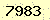 請輸入此驗證碼 : 7983