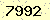 請輸入此驗證碼 : 7992