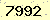 請輸入此驗證碼 : 7992