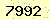 請輸入此驗證碼 : 7992
