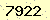 請輸入此驗證碼 : 7922