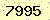 請輸入此驗證碼 : 7995