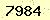 請輸入此驗證碼 : 7984