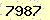 請輸入此驗證碼 : 7987