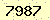 請輸入此驗證碼 : 7987