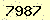 請輸入此驗證碼 : 7987