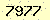 請輸入此驗證碼 : 7977