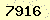 請輸入此驗證碼 : 7916