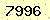 請輸入此驗證碼 : 7996