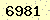 請輸入此驗證碼 : 6981
