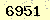 請輸入此驗證碼 : 6951