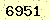 請輸入此驗證碼 : 6951