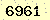 請輸入此驗證碼 : 6961