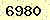 請輸入此驗證碼 : 6980