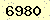 請輸入此驗證碼 : 6980