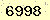 請輸入此驗證碼 : 6998